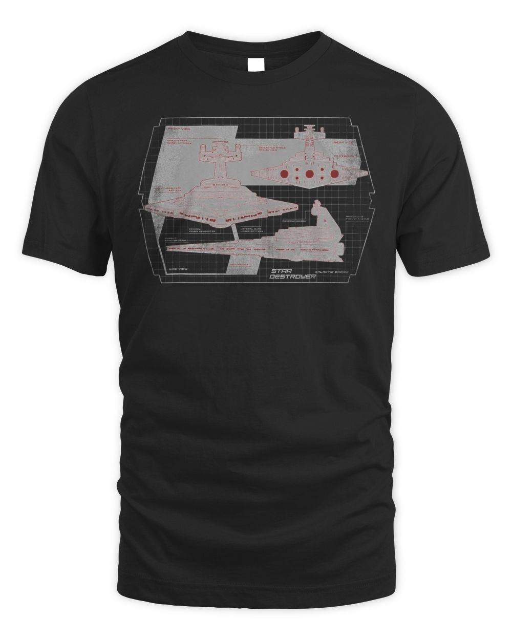 Star Wars Imperial Star Destroyer Diagram T-Shirt — Officially Licensed | AuthenticFanGifts