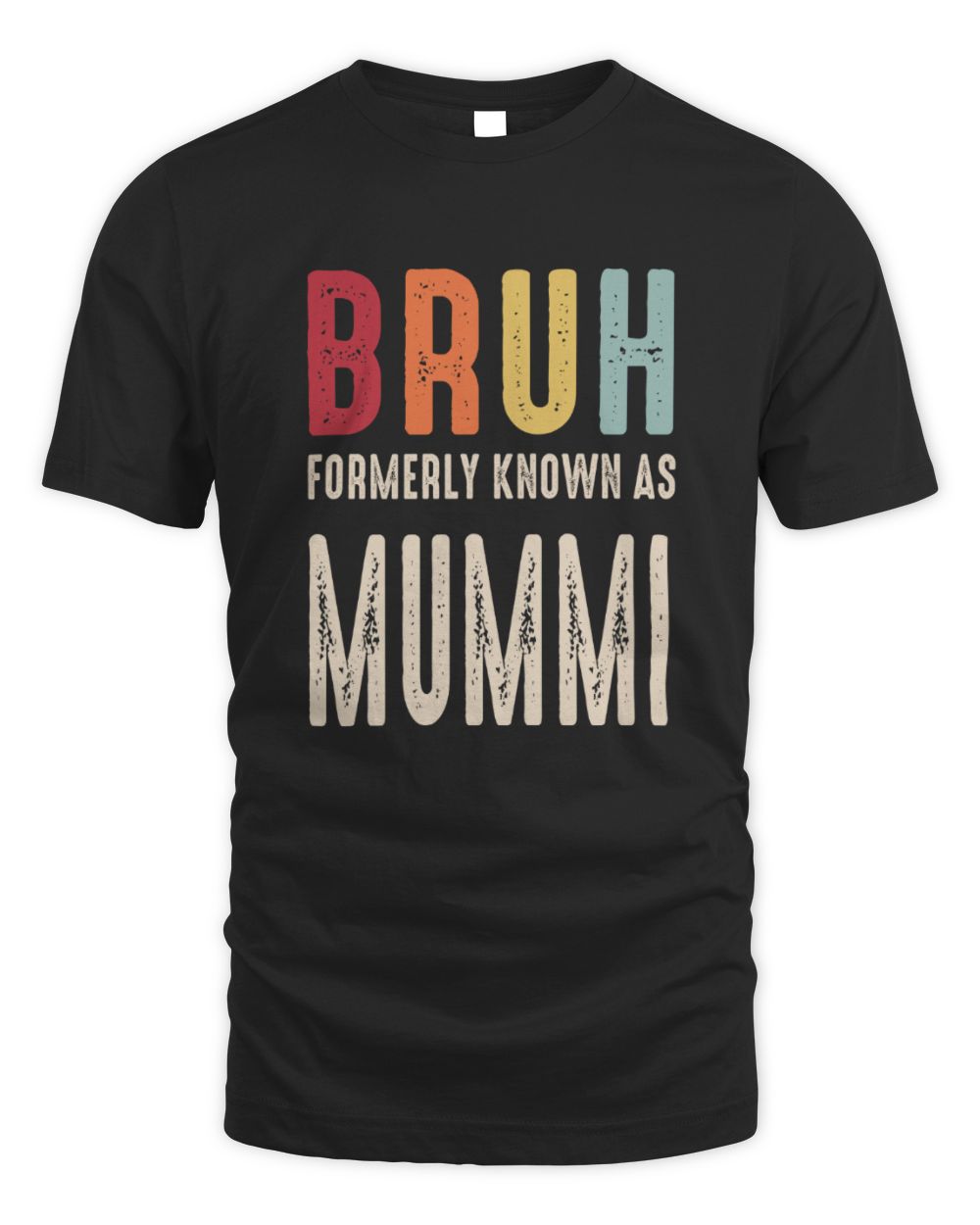 Bruh Known As Mummi Unisex Standard T-Shirt black s