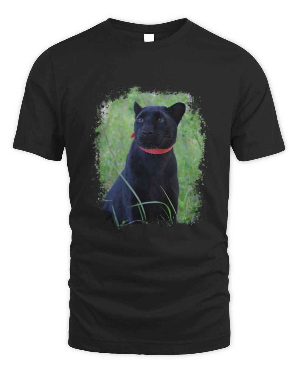 Luna The Pantera in The Forest Unisex Standard T-Shirt black s