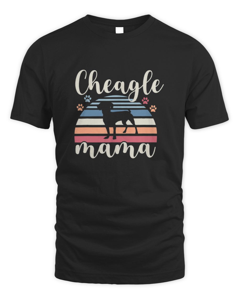Cheagle Chihuahua Mama Unisex Standard T-Shirt black s