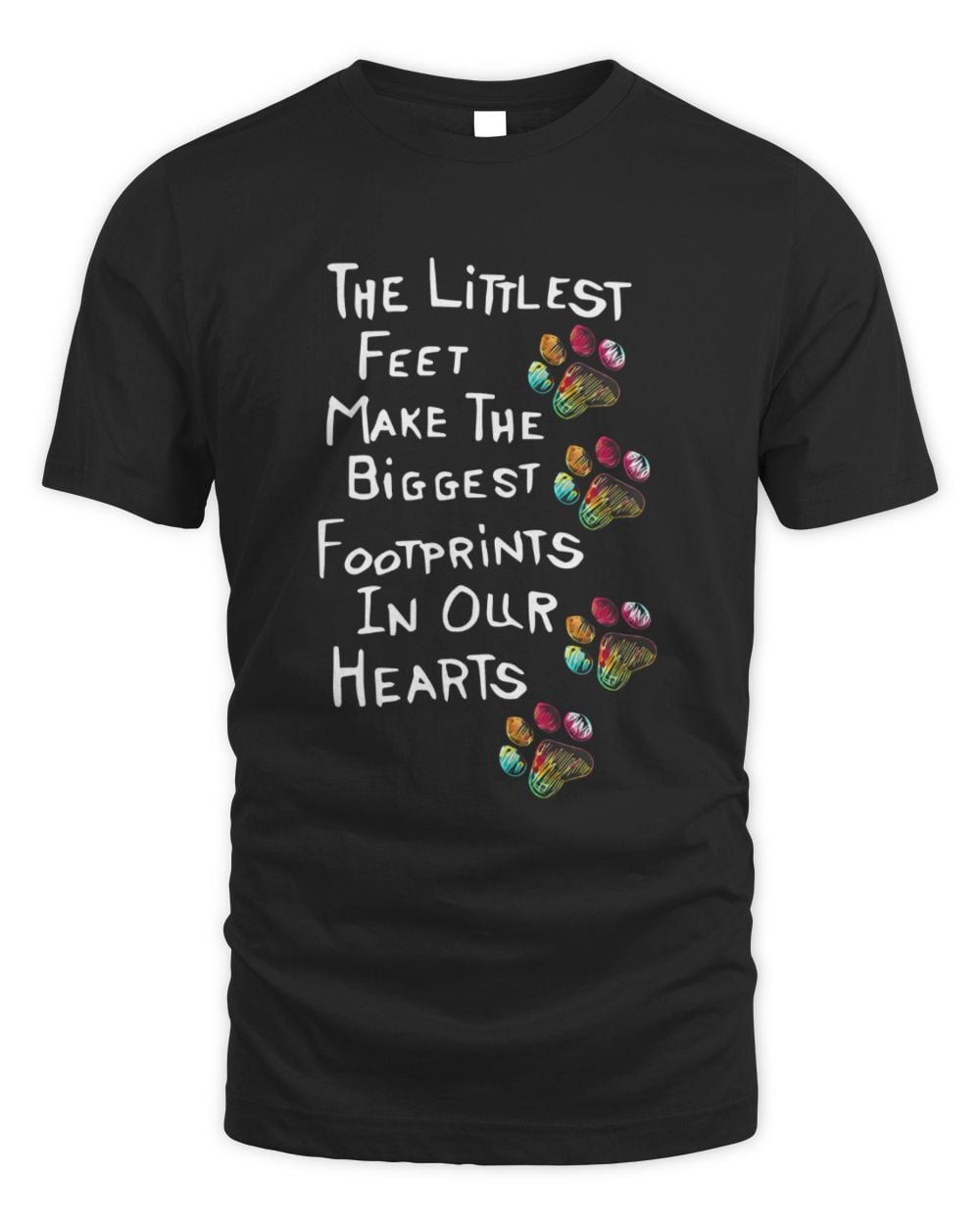 The littlest Feet Dog Lovers Unisex Standard T-Shirt black s