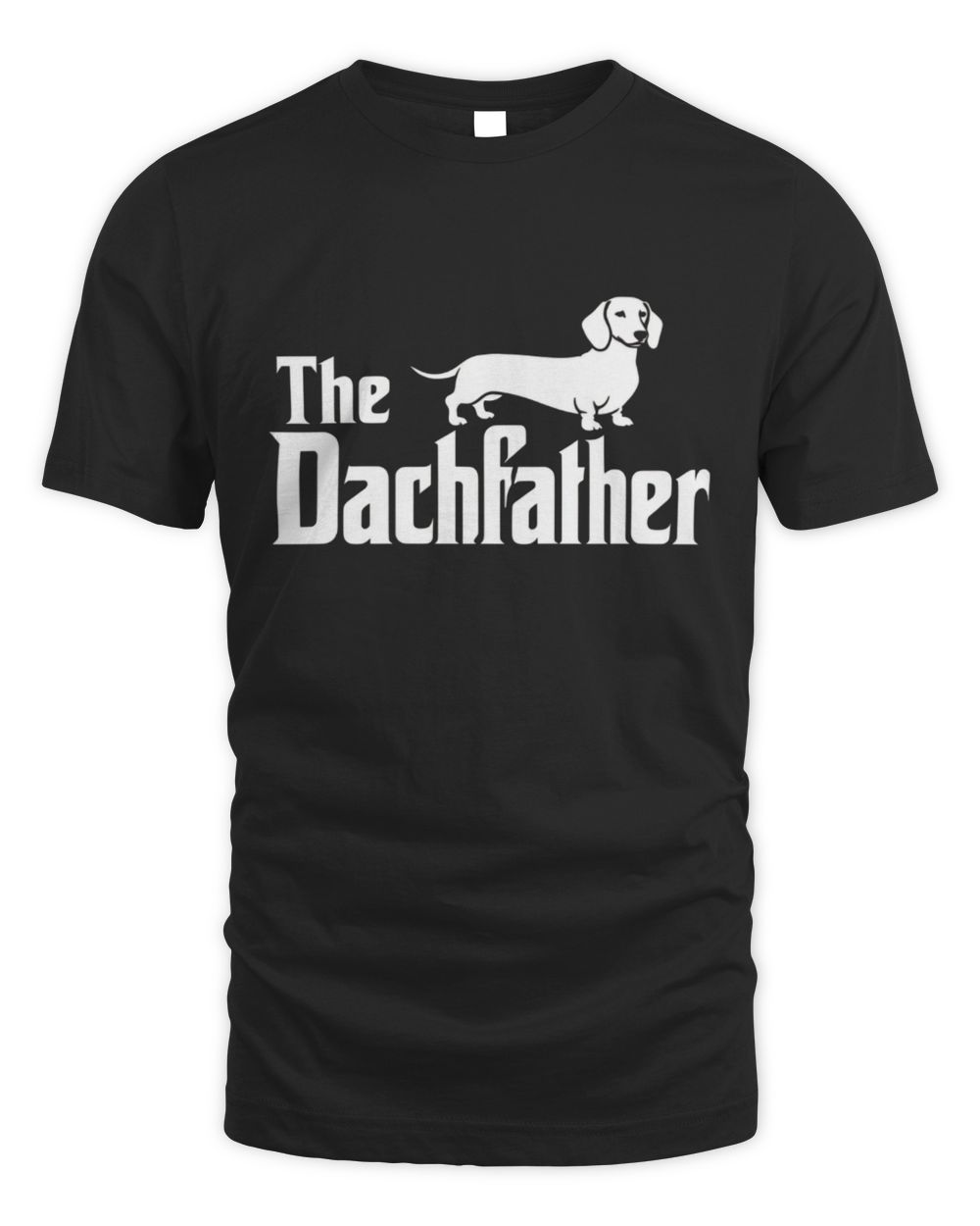 The Dachfather Dachshund Unisex Standard T-Shirt black s