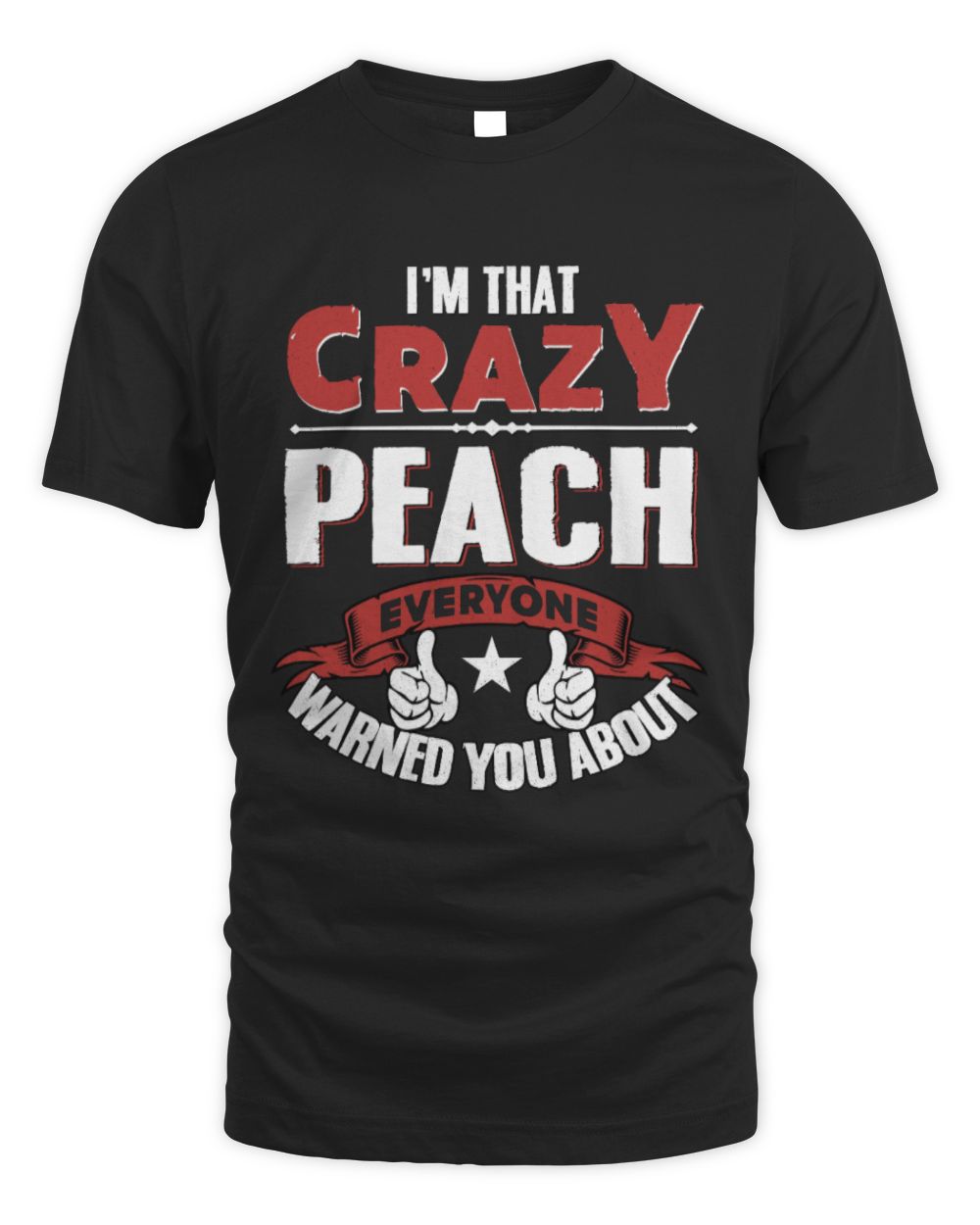 Fbus08225 Peach H55 Unisex Standard T-Shirt black s