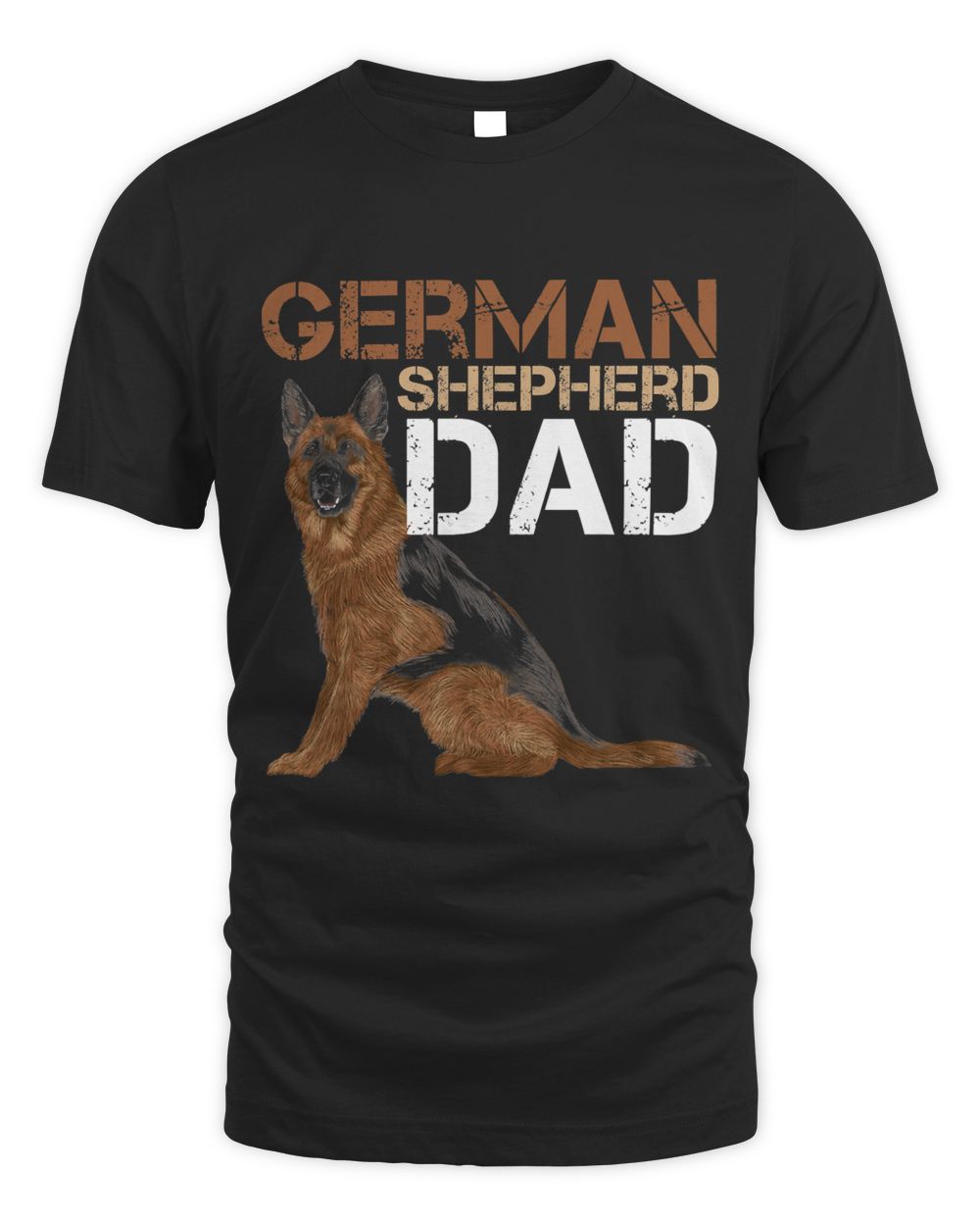 German Shepherd Dad Owner Shepard German Dog Lover Dog Papa Unisex Standard T-Shirt black 