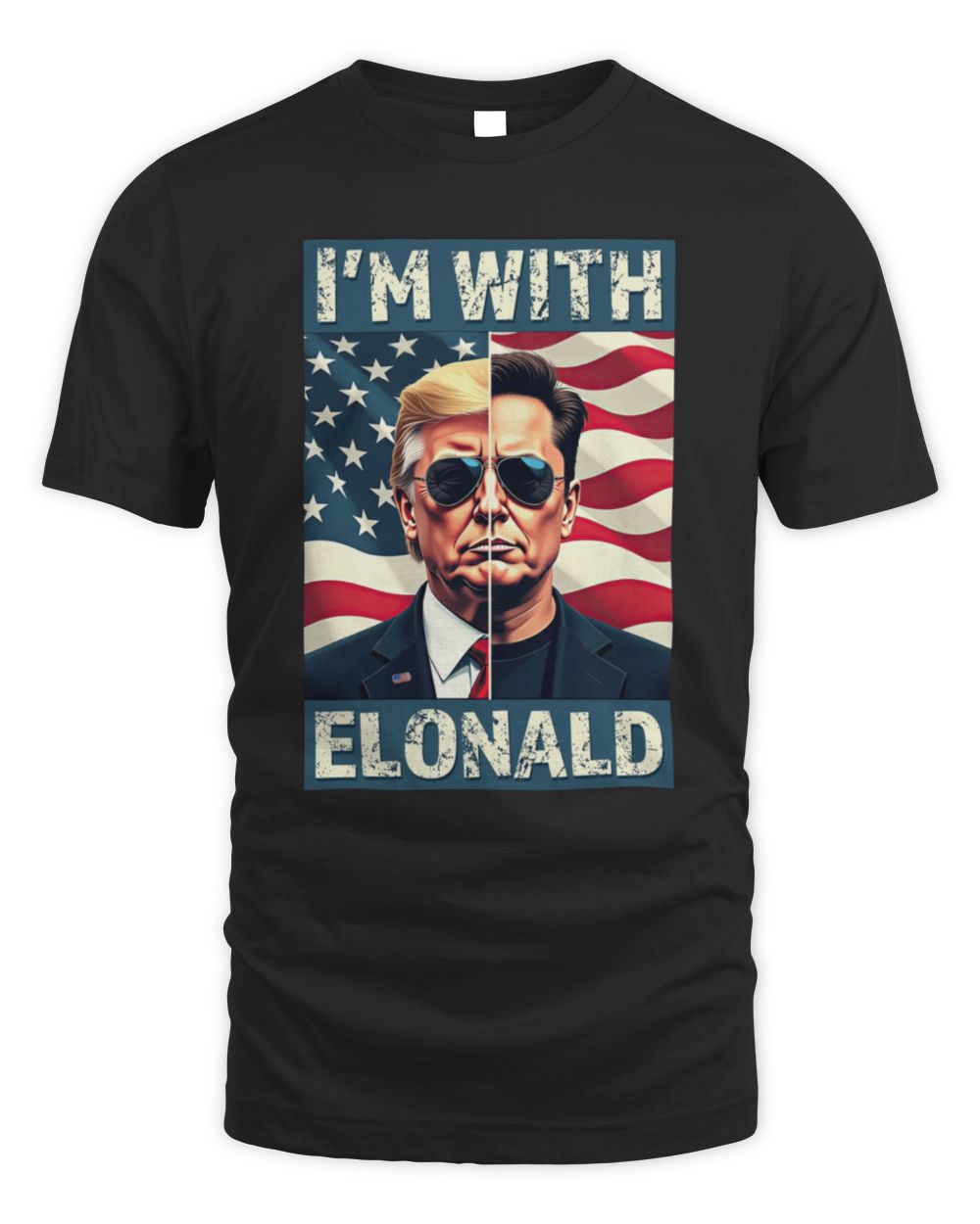 I'm With ELONALD Unisex Standard T-Shirt black s