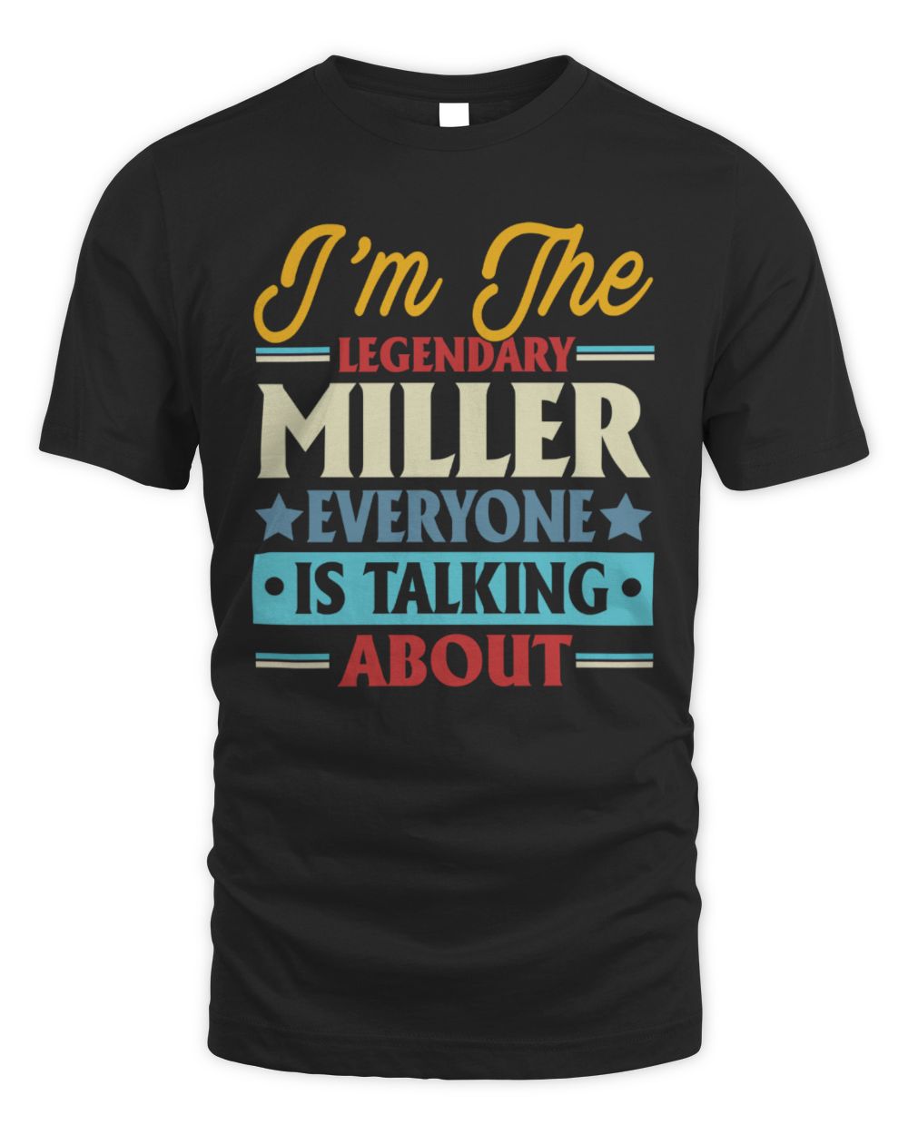 I'm the legendary Miller everyone is talking about Unisex Standard T-Shirt black s