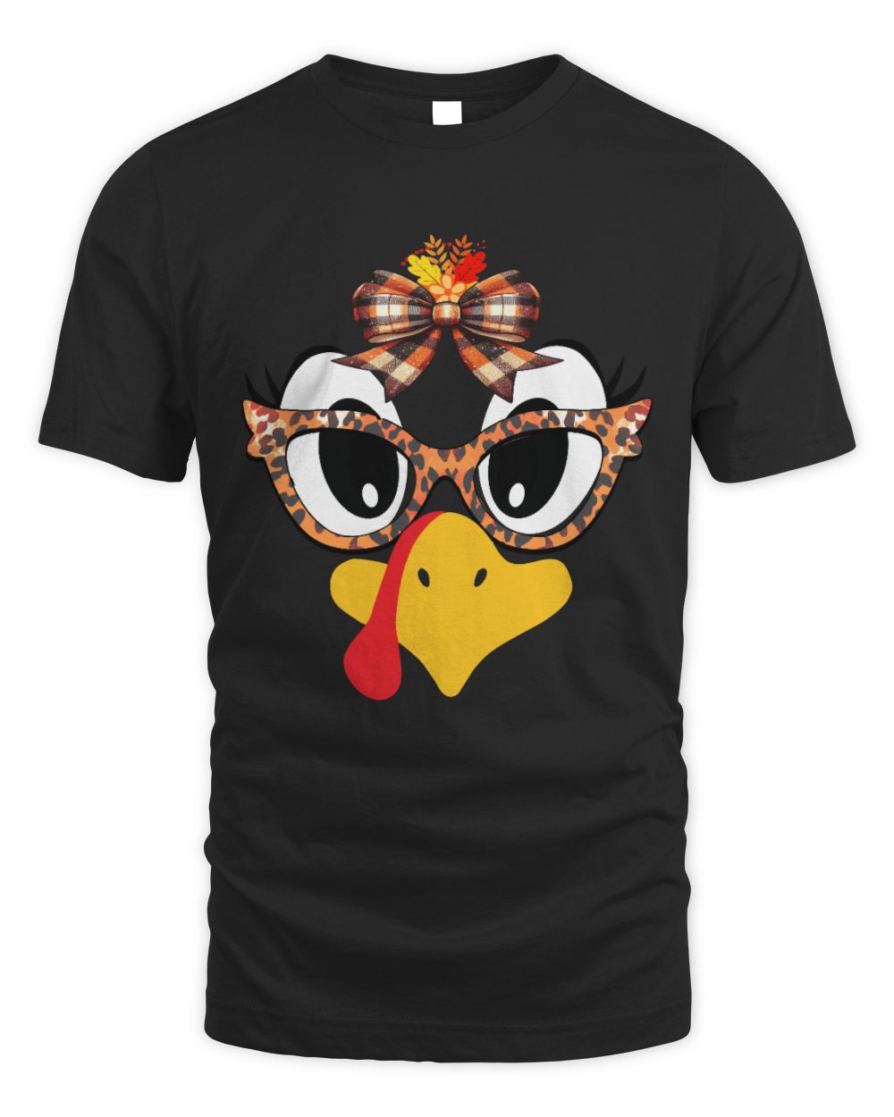 Turkey Face couple women Unisex Standard T-Shirt black s