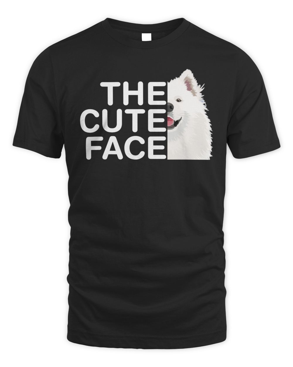 The cute face Unisex Standard T-Shirt black 