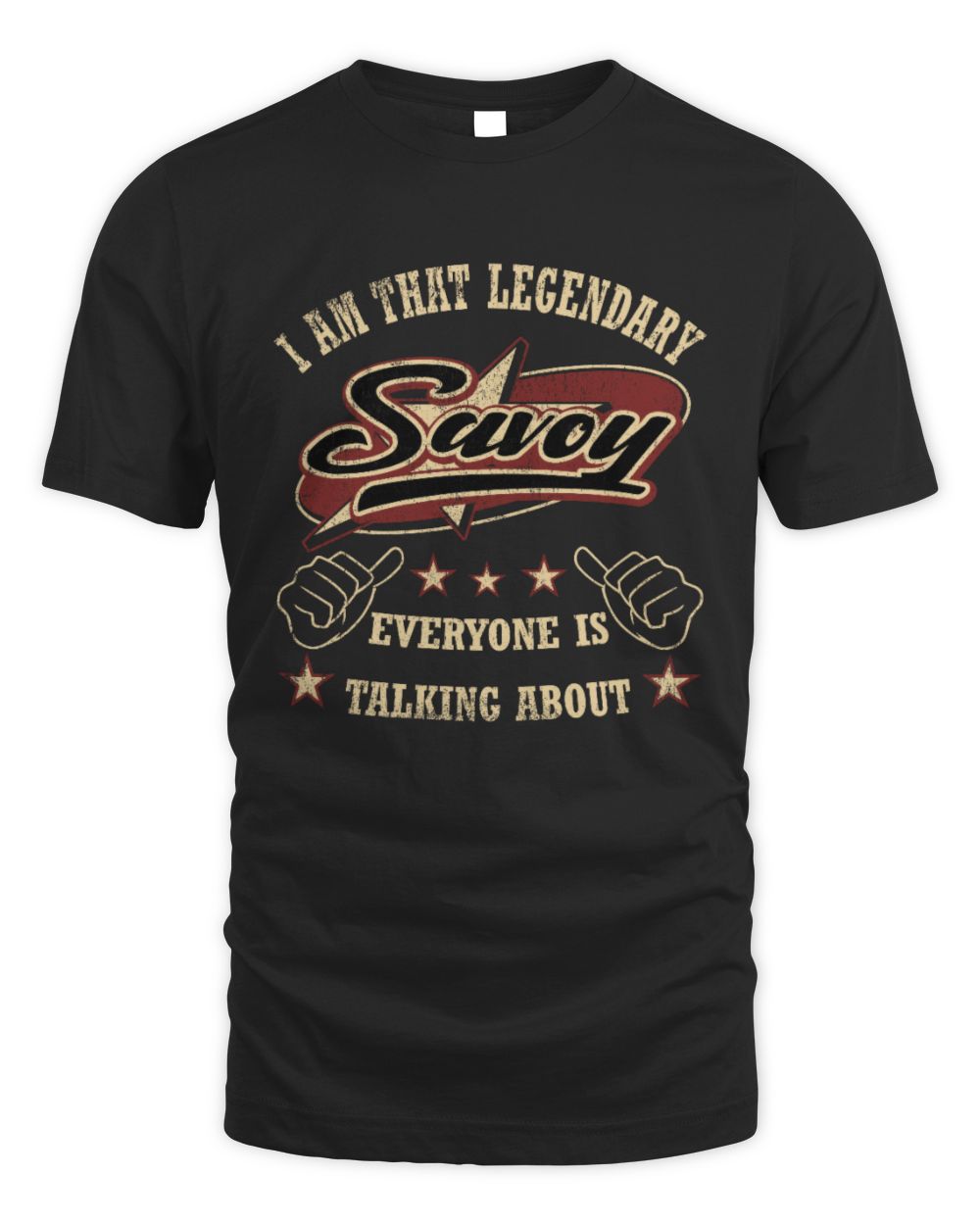Fbus01706 Savoy TSU04 Unisex Standard T-Shirt black s