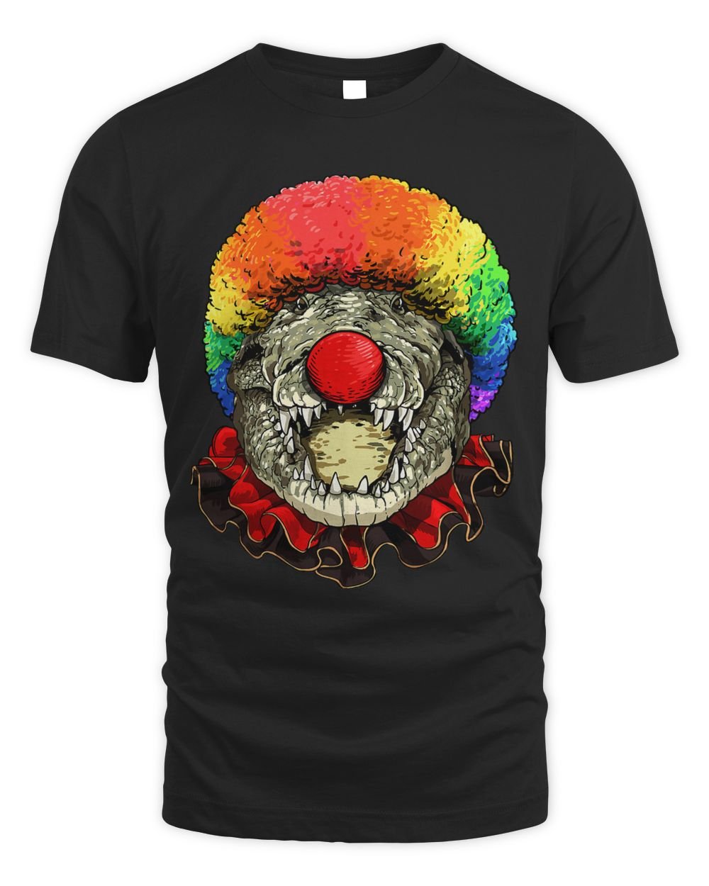 Crocodile Clown Reptile Crocodile Alligator Circus 4 Unisex Standard T-Shirt black s