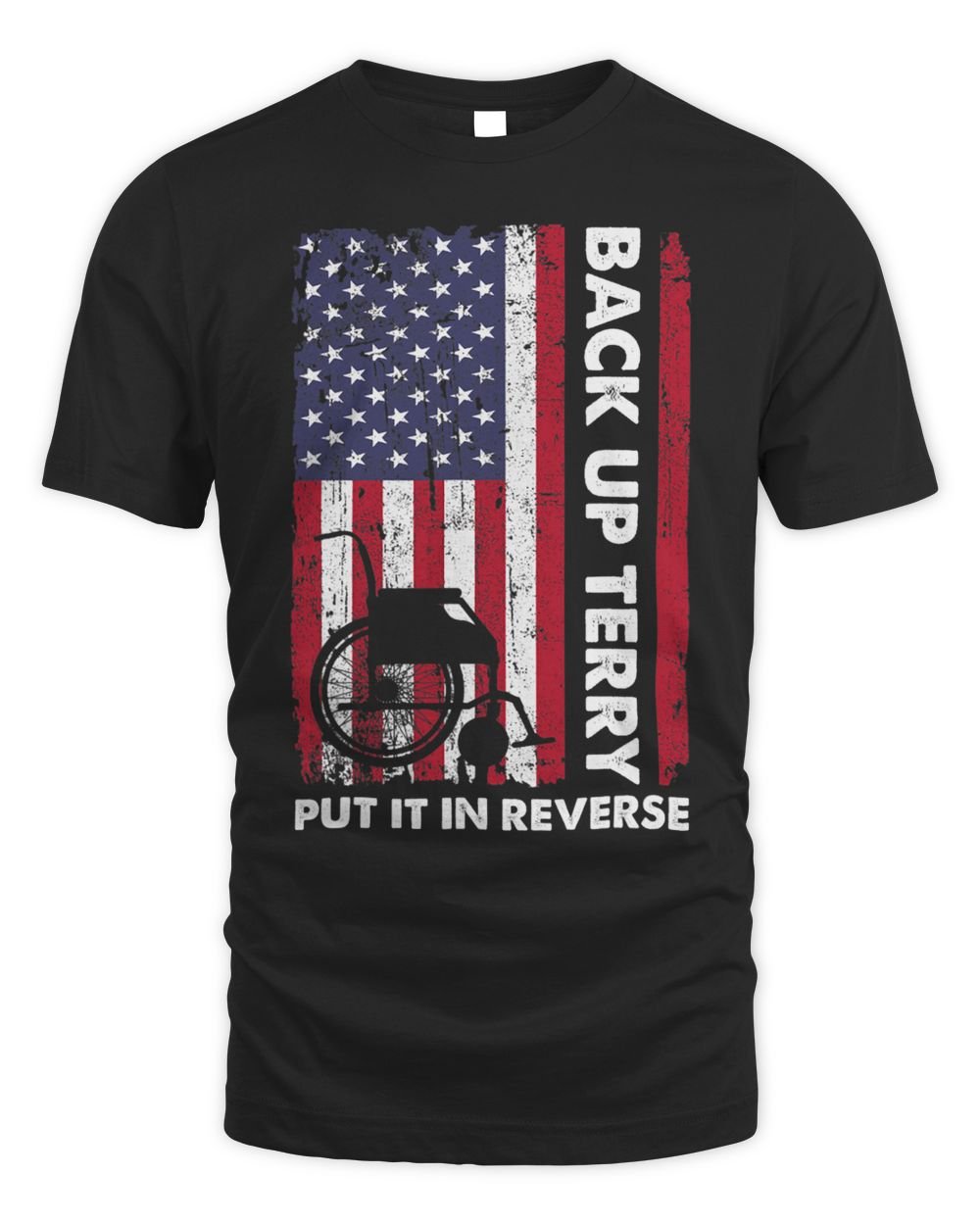 Back Up Terry Put It In Reverse Firework Funny 4th Of July Unisex Standard T-Shirt black s