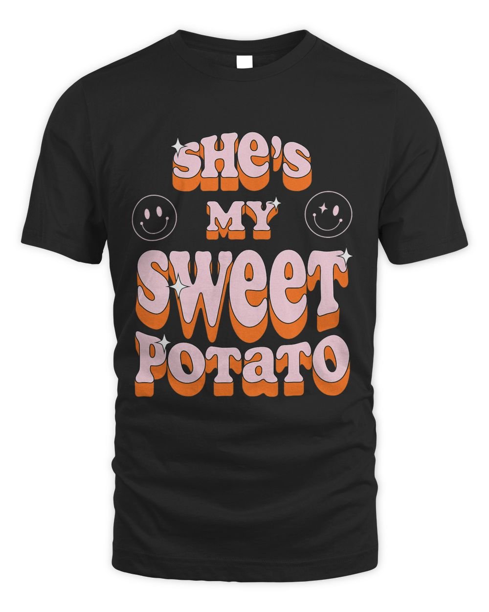 Shes My Sweet Potato I YAM Couples Matching Shirt Unisex Standard T-Shirt black s