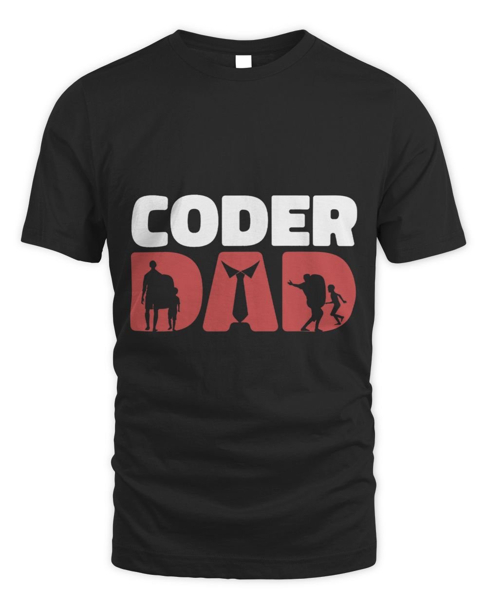 Programmer Dad Software Engineer Developer Coder Coding Unisex Standard T-Shirt black s