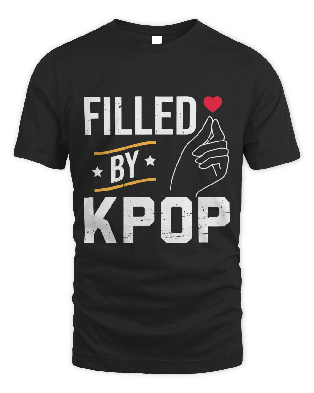 Filled by Kpop KPOP Unisex Standard T-Shirt black s