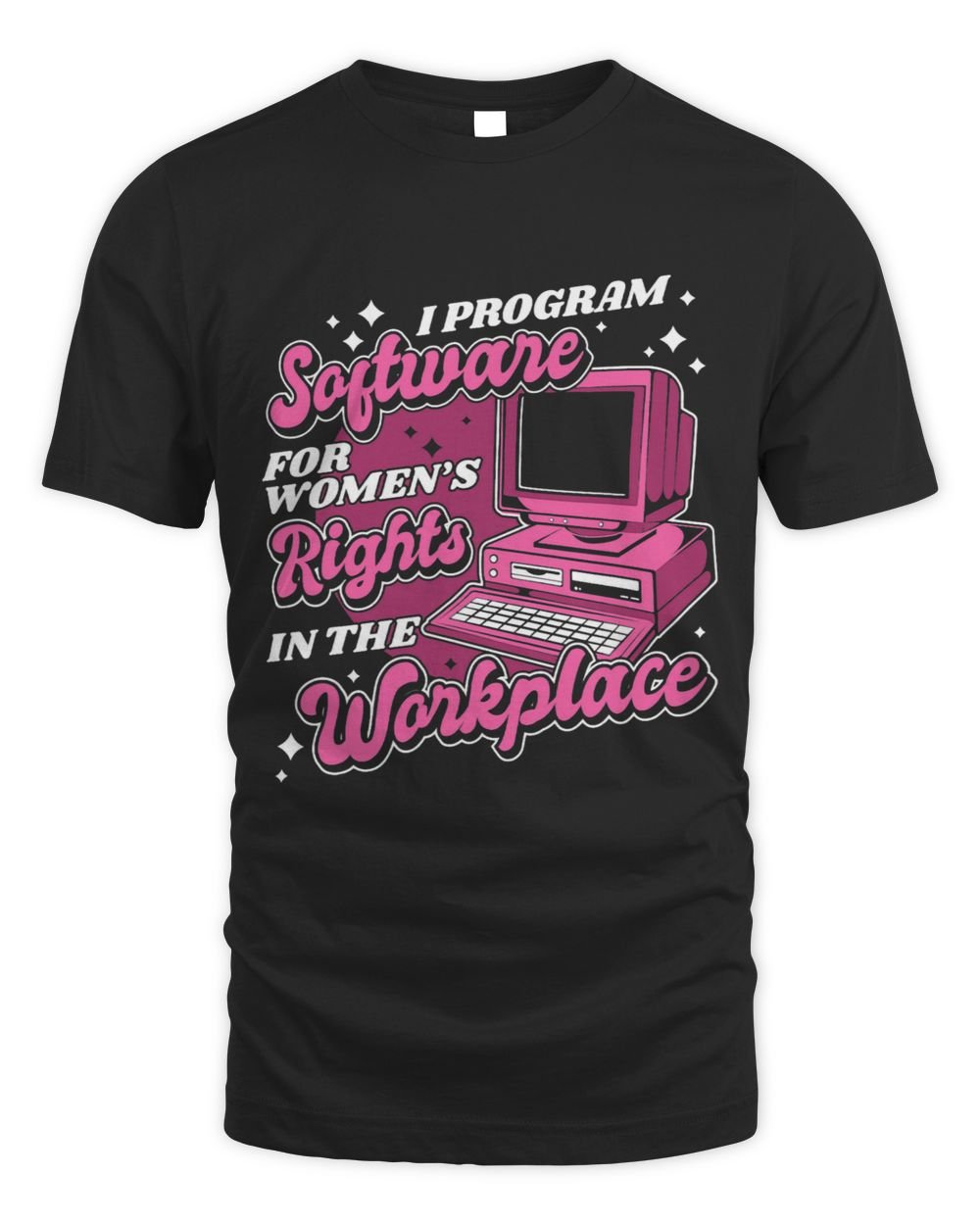 Coder Workplace Coding Software Engineer Programmer Unisex Standard T-Shirt black s