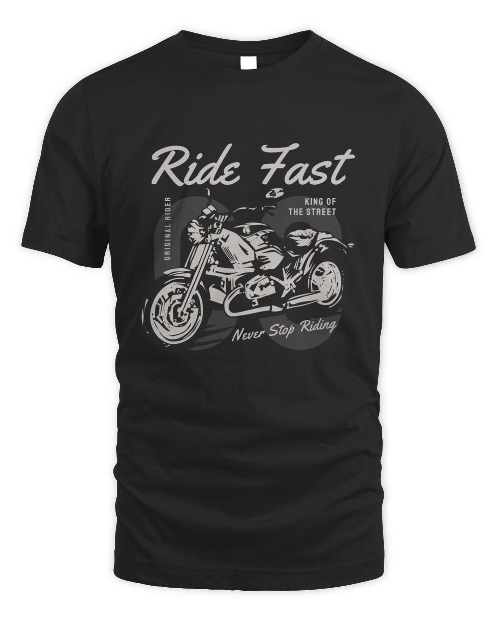 Ride Fast Never Stop Riding Unisex Standard T-Shirt black s