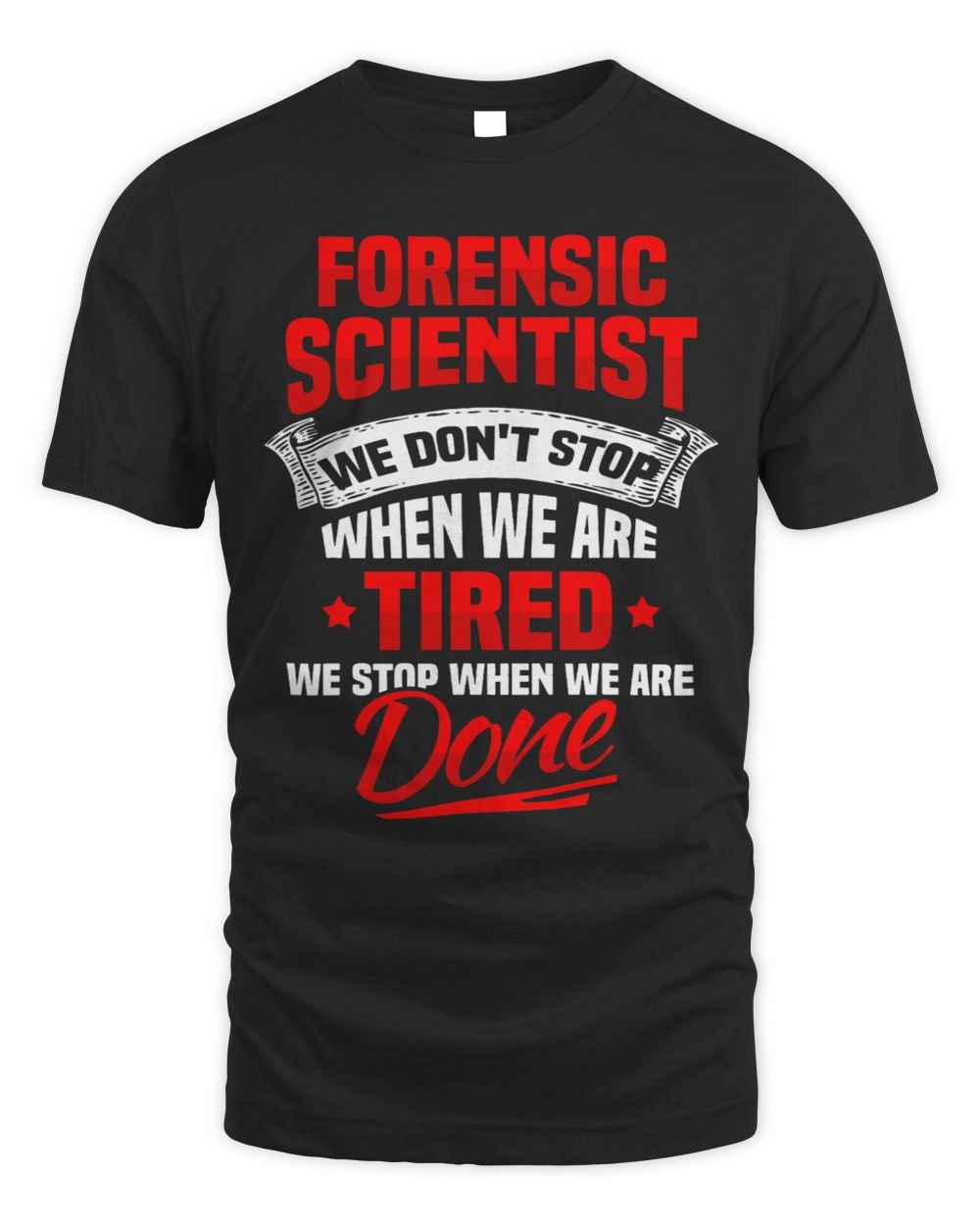 Crime Scene Forensic Science Forensic Scientist Unisex Standard T-Shirt black s