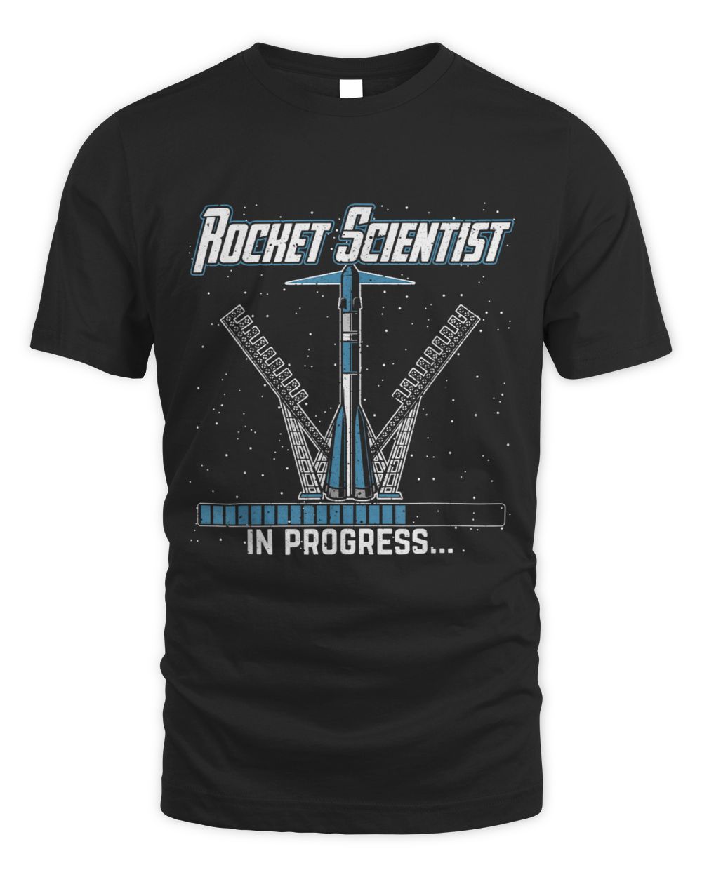 Aerospace Engineer Rocket Scientist In Progress And Pilot Unisex Standard T-Shirt black s