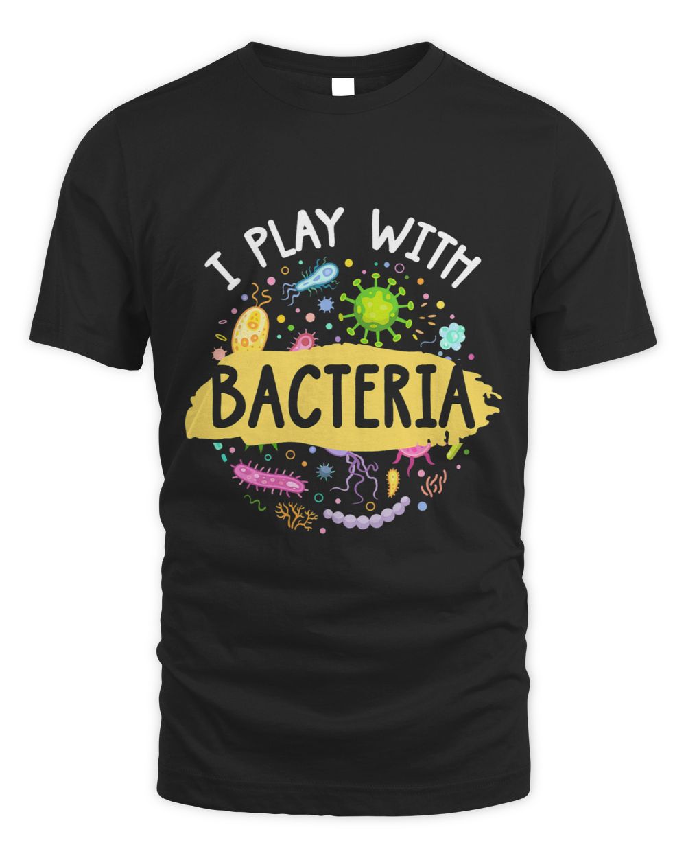Biology Biologist Science Scientist Laboratory Microscope Unisex Standard T-Shirt black s