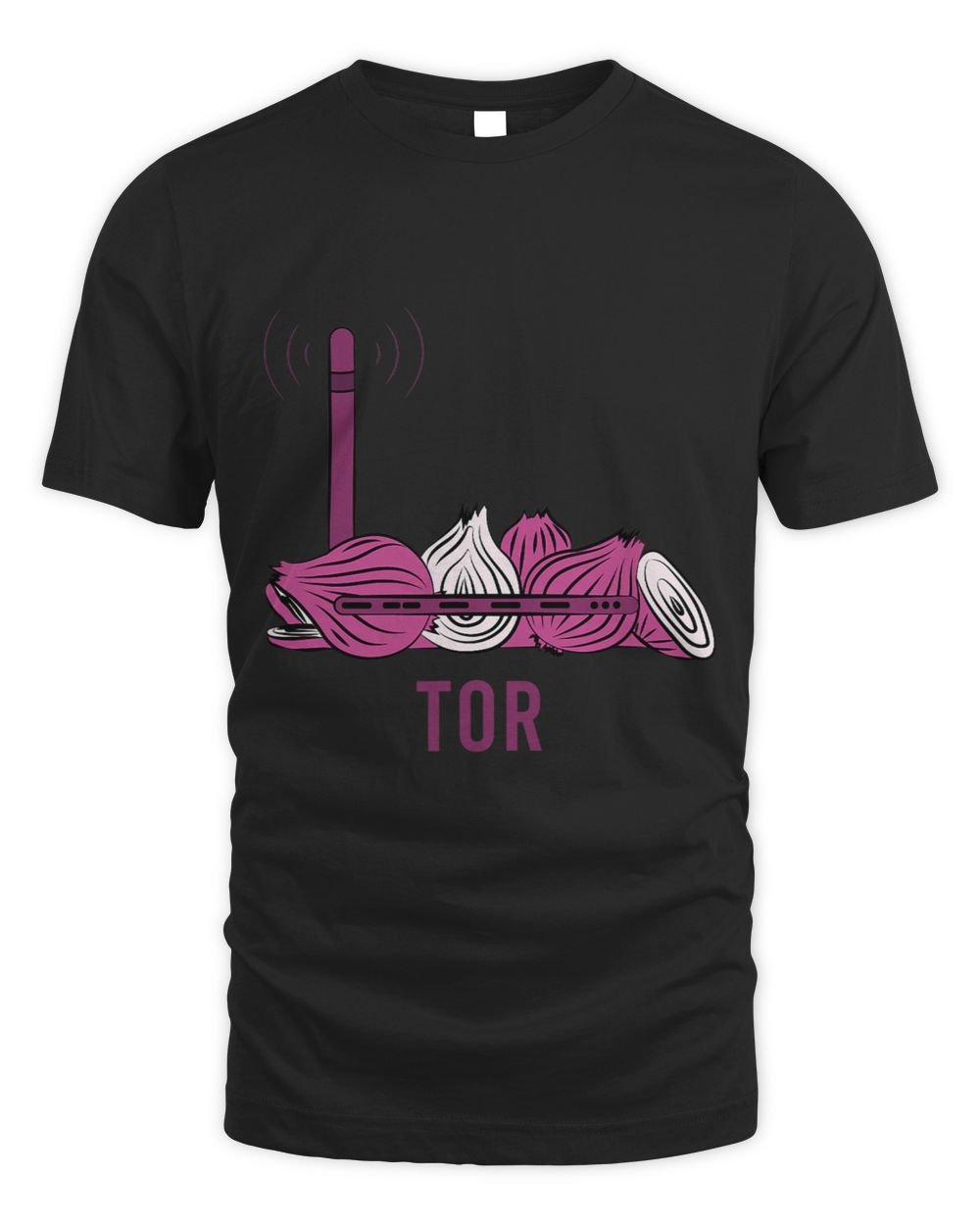 The Onion Router TOR Open Source Network Browser Project Unisex Standard T-Shirt black s