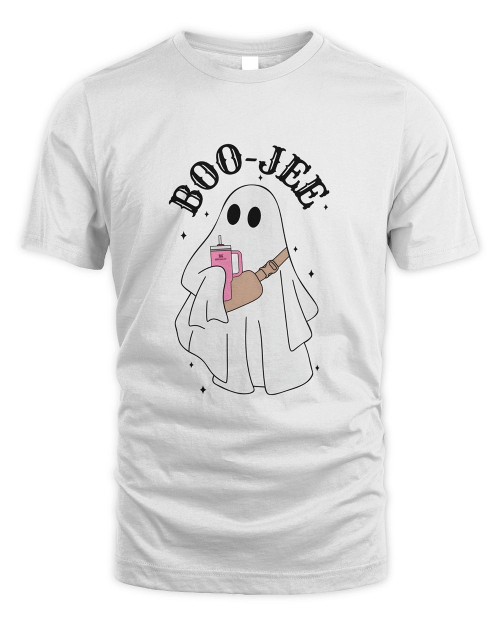 Boo-jee Ghost shirt, Halloween ghost shirt Top Dark Color Unisex Standard T-Shirt white s