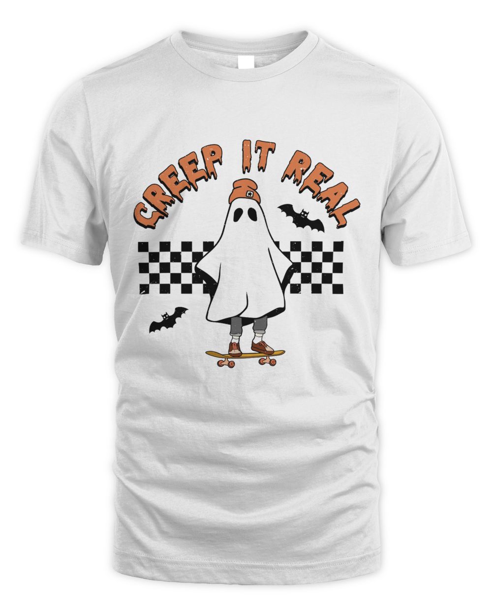 Creep It Real Shirt Top Light Color Unisex Standard T-Shirt white s