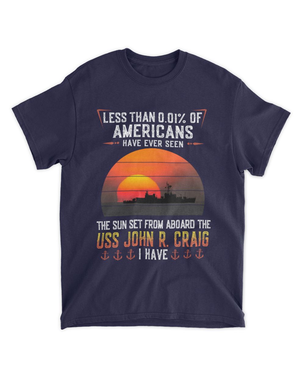 USS John R. Craig (DD 885) Unisex Standard T-Shirt