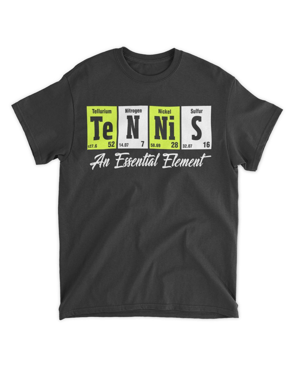 Tennis an essential element Unisex Standard T-Shirt black s