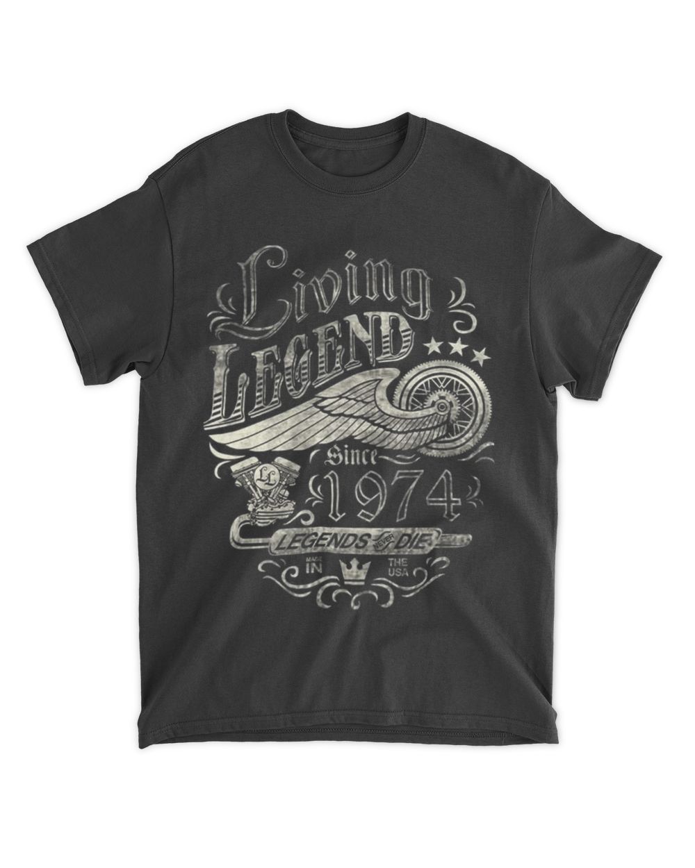 1974 Living Legend Unisex Standard T-Shirt black s