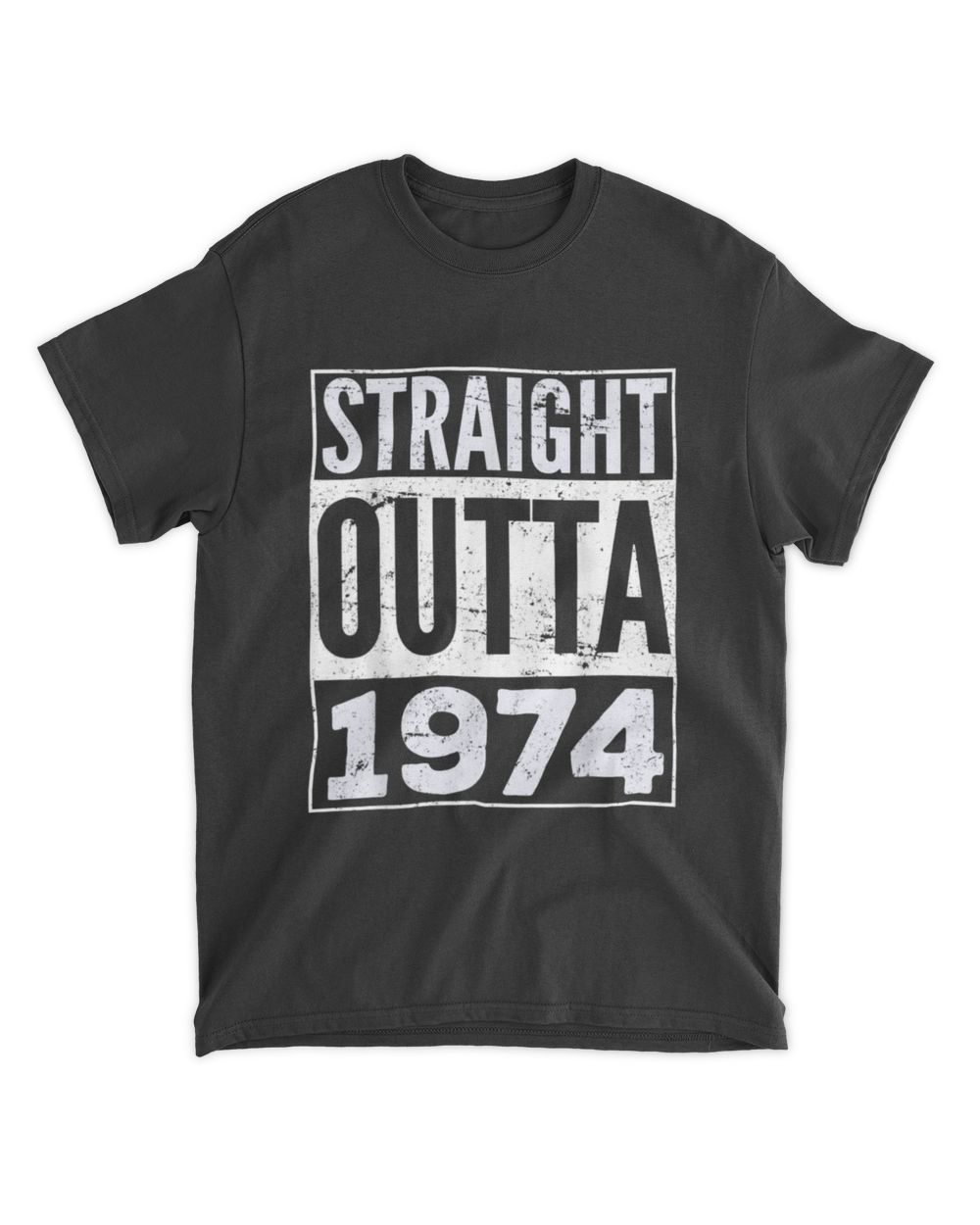 1974 Straight outa Unisex Standard T-Shirt black s