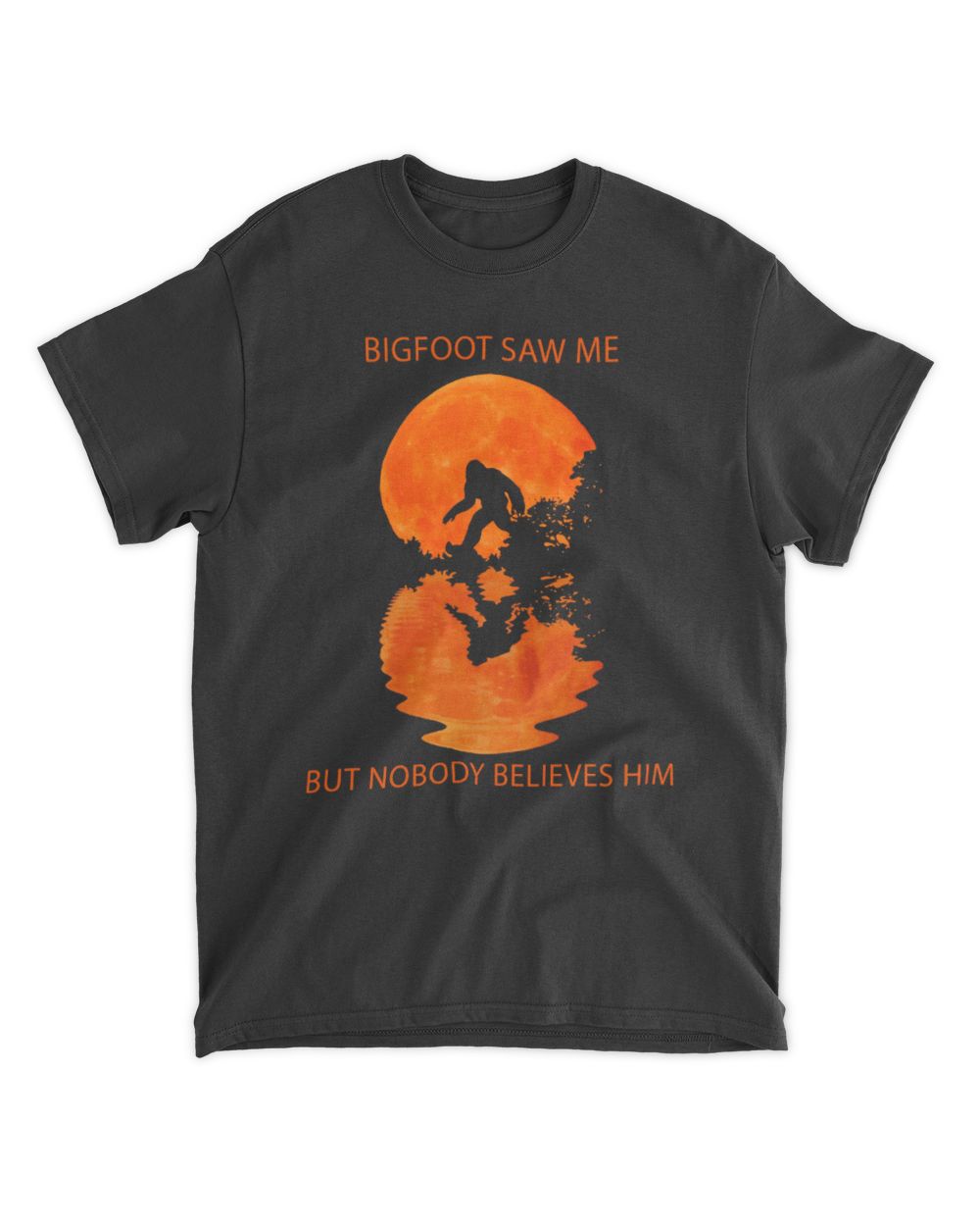 Bigfoot saw me Unisex Standard T-Shirt black s