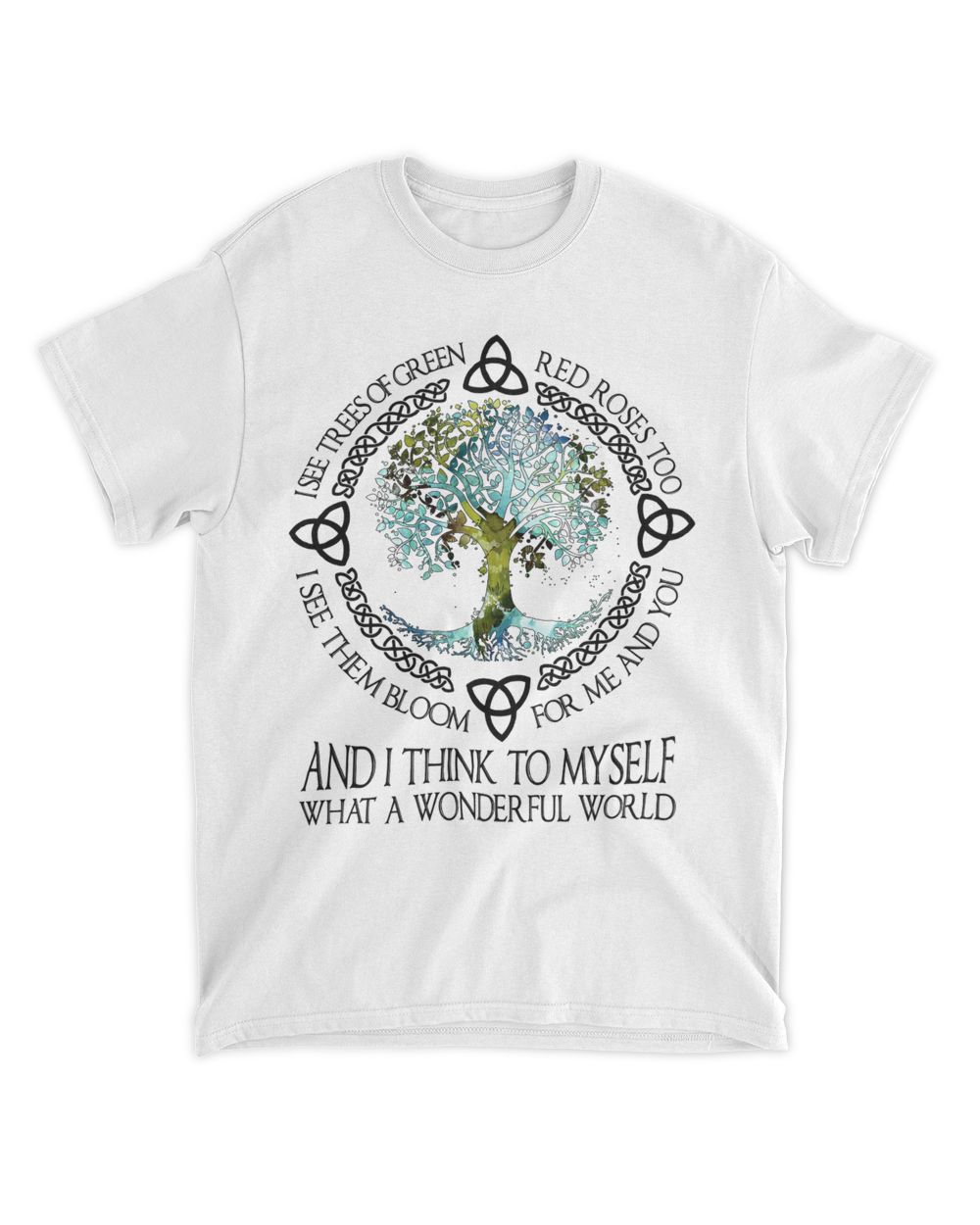 Myself - What A Wonderful World Men's Standard T-Shirt white s
