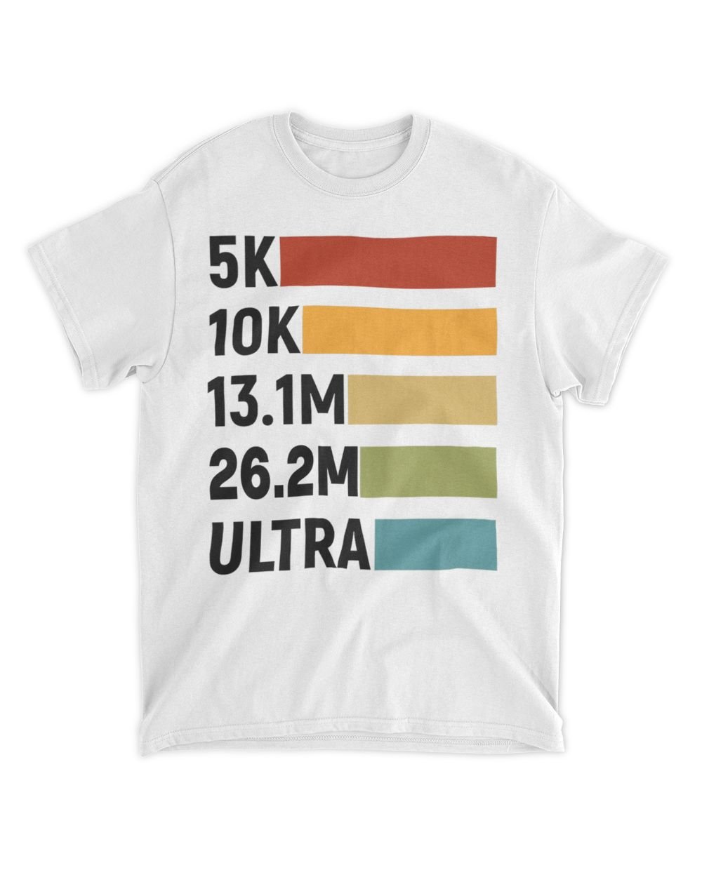 5k 10k 13.1 26.2 ultra Unisex Standard T-Shirt white s