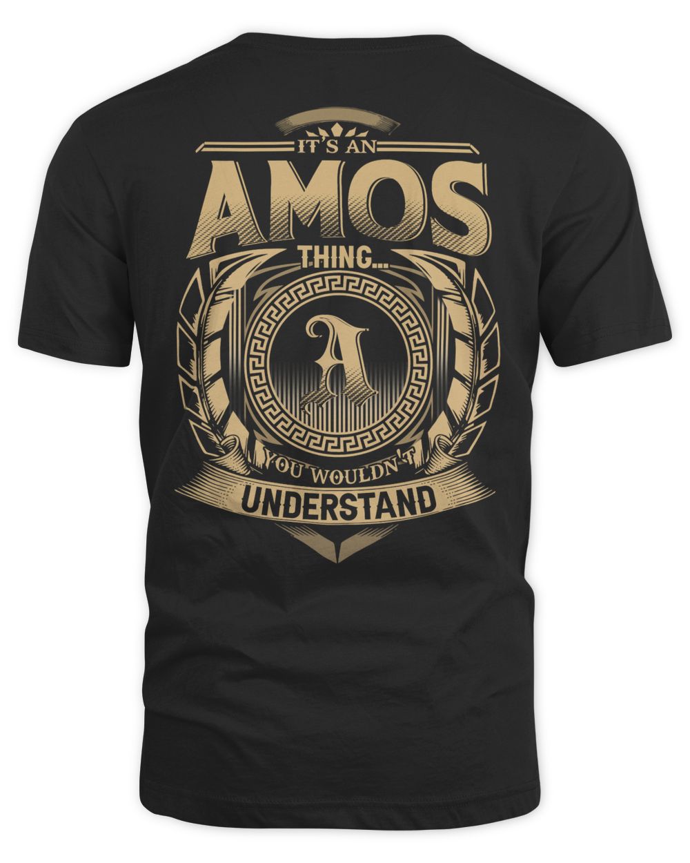 BACK DARK T-SHIRT TEMPLATE Unisex Standard T-Shirt black s