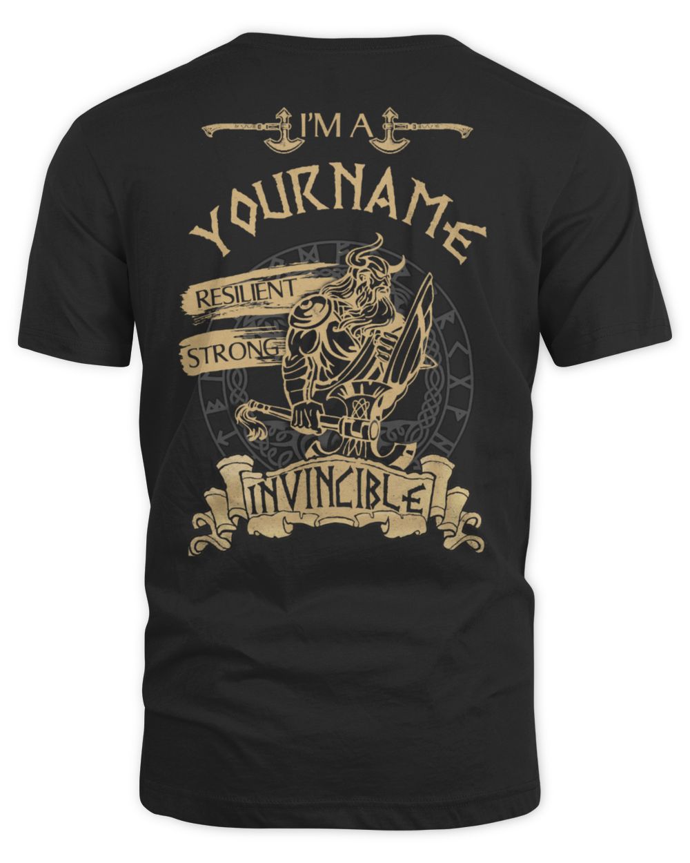 050UPBACK Unisex Standard T-Shirt black s