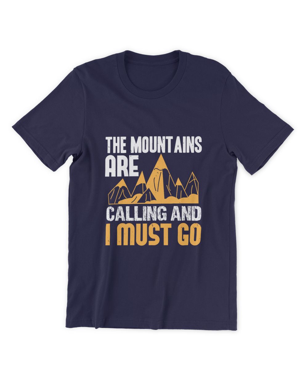 The mount ains are calling and i must go Unisex Premium T-Shirt navy s