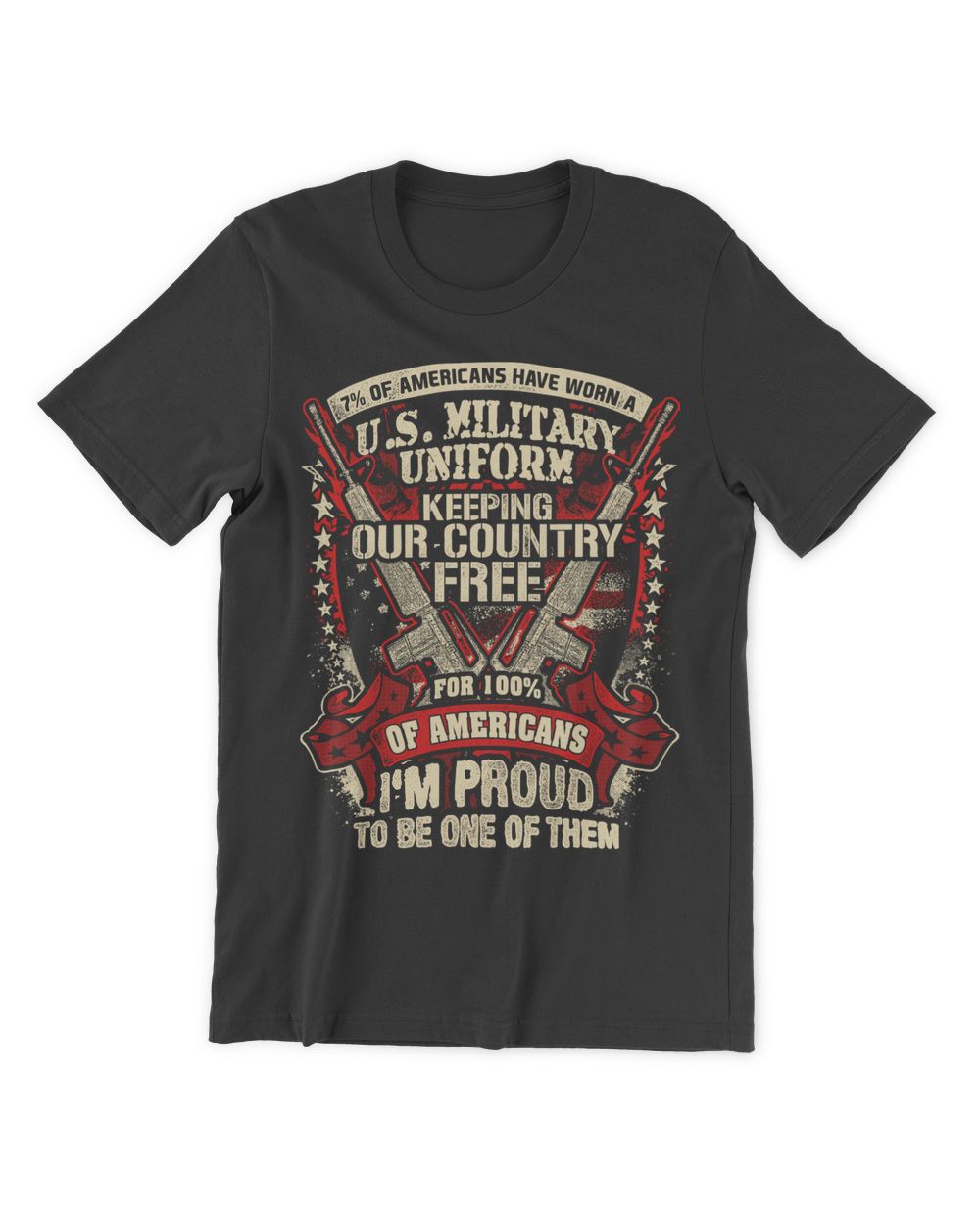 16 Veteran 7_ Of American Unisex Premium T-Shirt black s