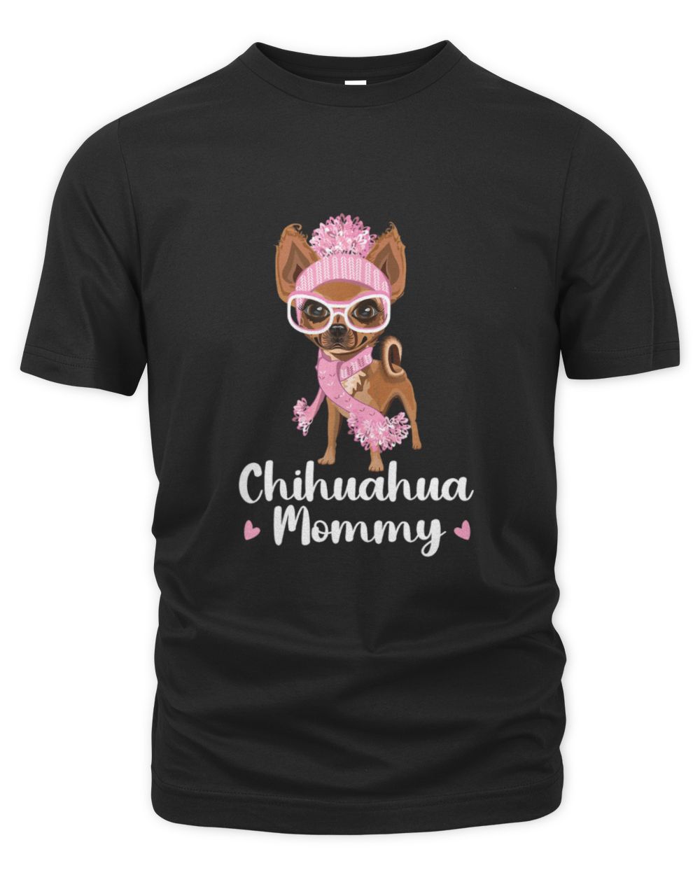 Pink Chihuahua Momy Unisex Premium T-Shirt black s