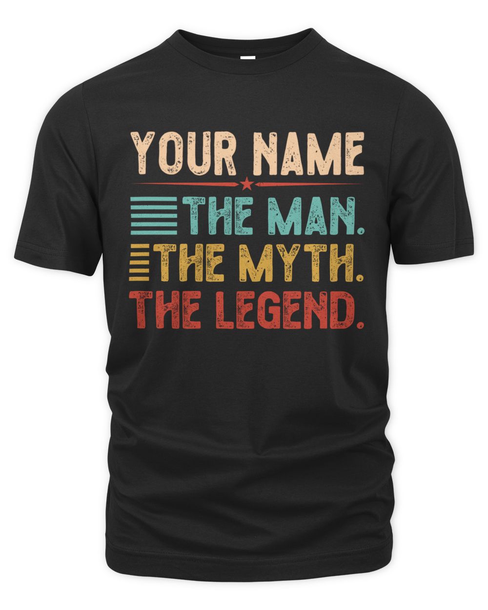 YOUR NAME. The Man. The Myth. The Legend. Great personalised T-Shirts Men's Premium Tshirt black 