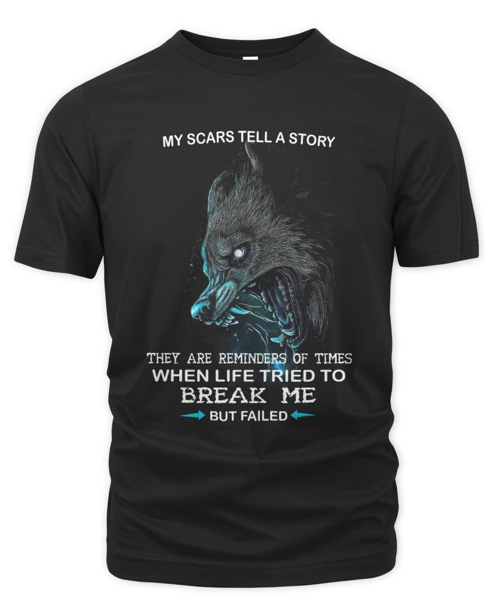 My scars tell a story Unisex Premium T-Shirt black s