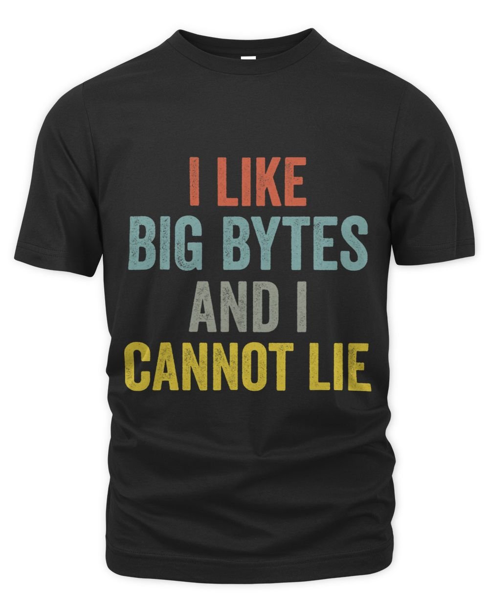 I like big bytes and I cannot lie for programmers developer Unisex Premium T-Shirt black s