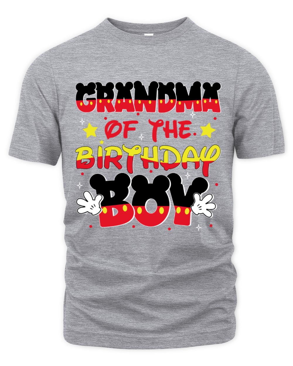 Grandma Of The Birthday Boy Mickey Unisex Premium T-Shirt sport-grey s