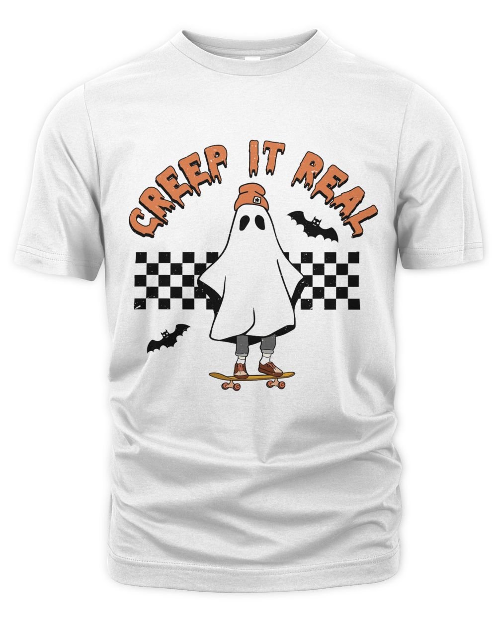 Creep It Real Shirt Top Light Color Unisex Premium T-Shirt white s