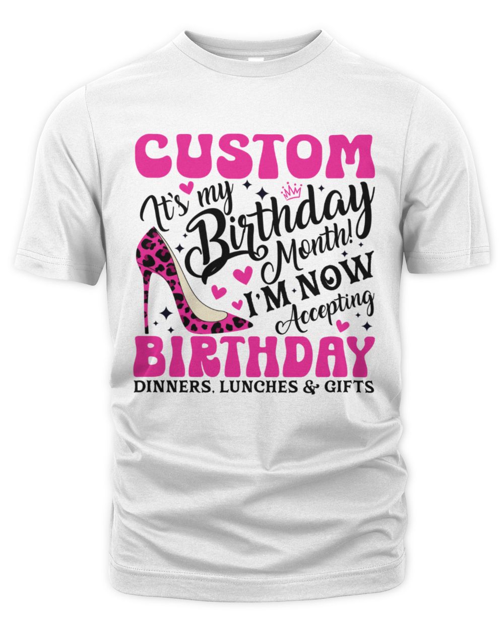 Custom Birthday Month Sweatshirt, Birthday Crewneck, Birthday Girl Sweatshirt, Custom Birthday Shirt, Birthday Gift, Birthday Squad Sweater Unisex Premium T-Shirt white s