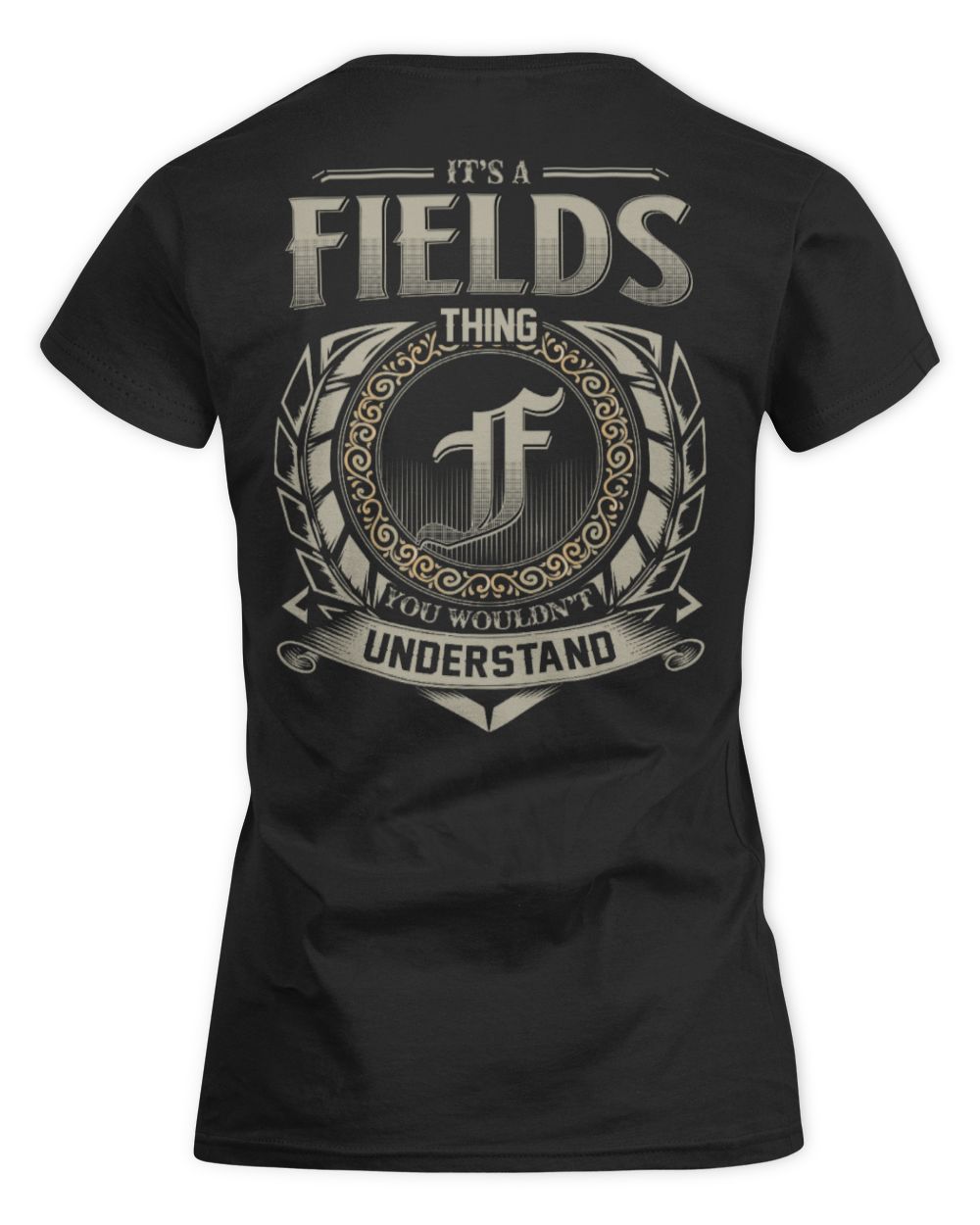 fbus02147 Fields D8GG Women's Soft Style Fitted T-Shirt black s