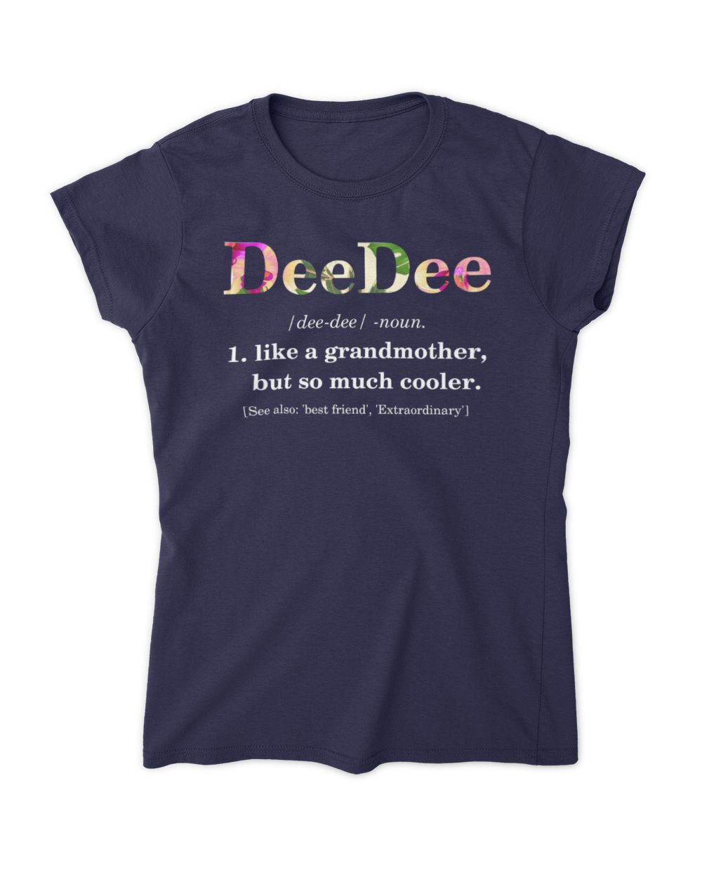 Dee Dee Women's Soft Style Fitted T-Shirt navy s