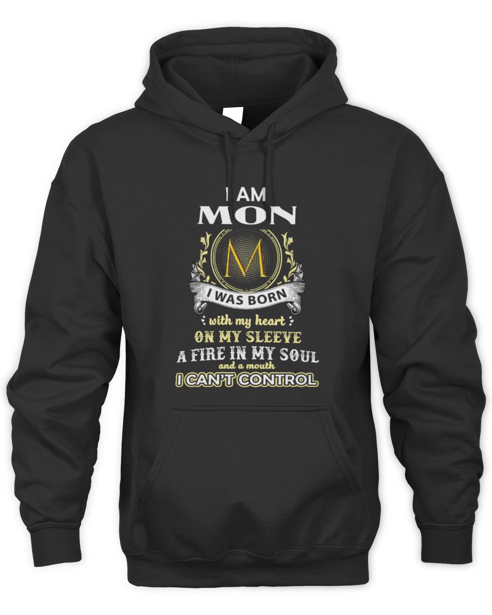 Fbus13454-Mon H19 Unisex Hoodie black s