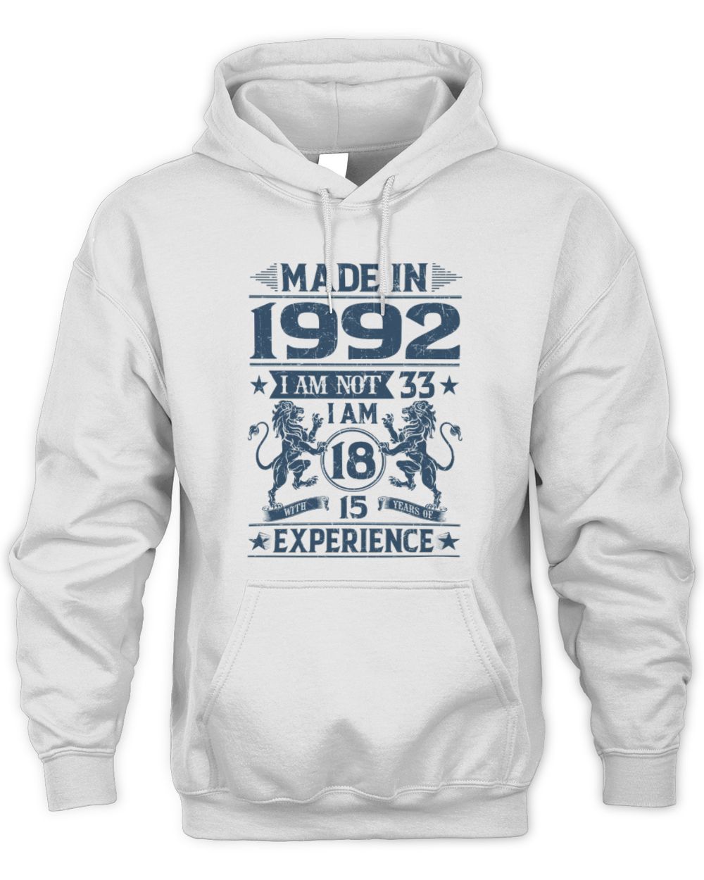 1992 - Lion experience 2025 Unisex Hoodie white s