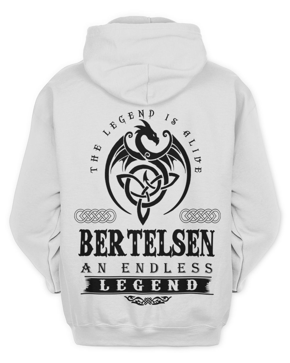 BERTELSEN Unisex Hoodie white s