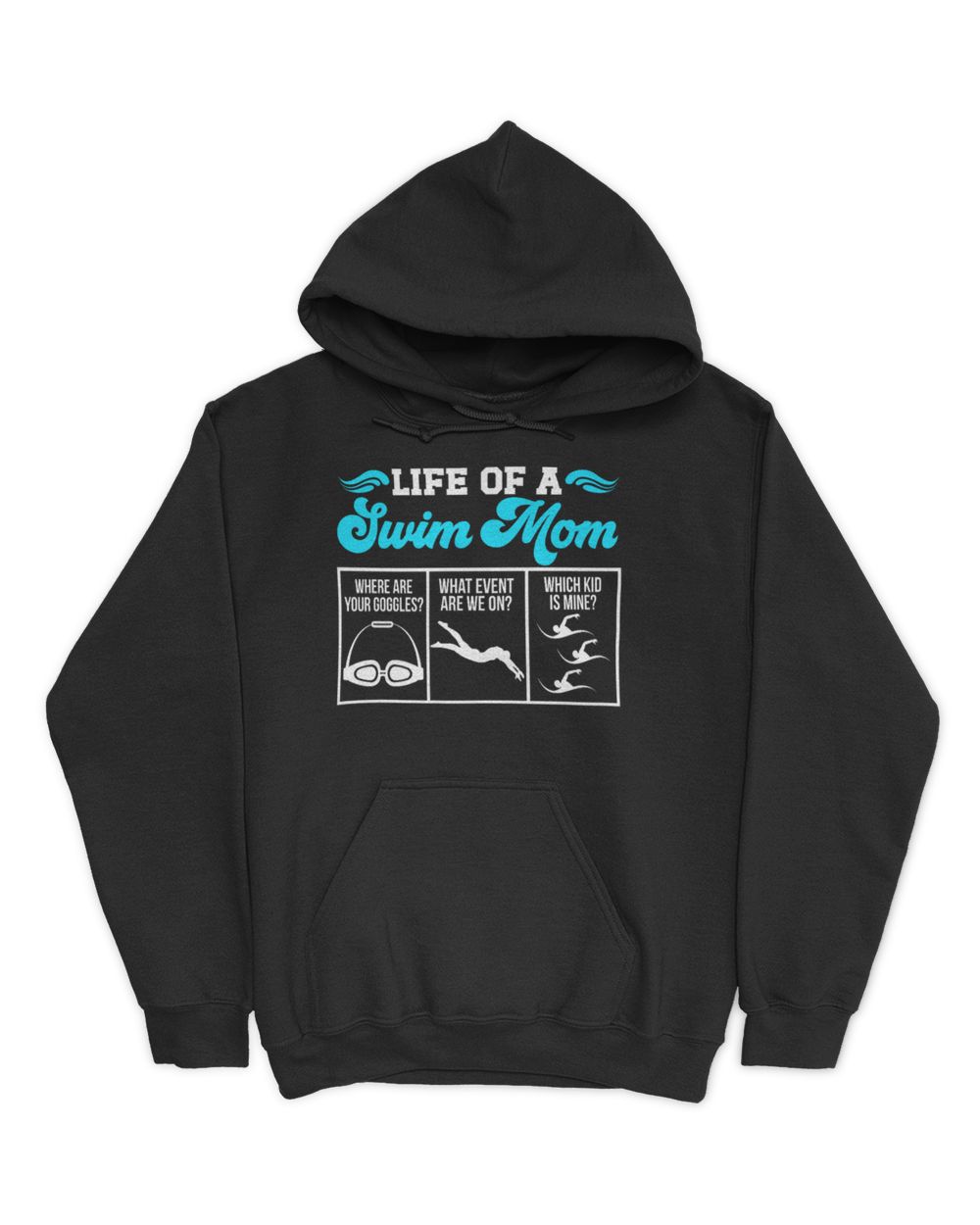 life of a swim mom Unisex Hoodie black s